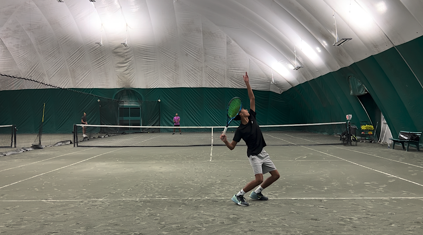 Vaughn Lee playing tennis